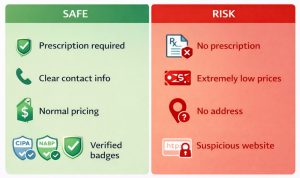 real vs fake pharmacy